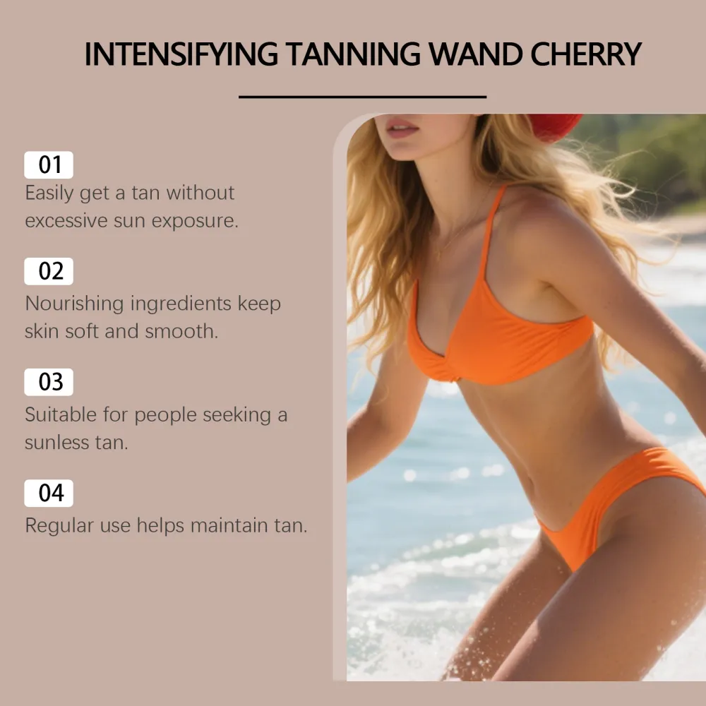 HANCHOBIT Cherry Moisturizing and Tanning Stick - Natural Daily Bronzing and Wheat-colored Luster Moisturizing Applicator Stick-$HT