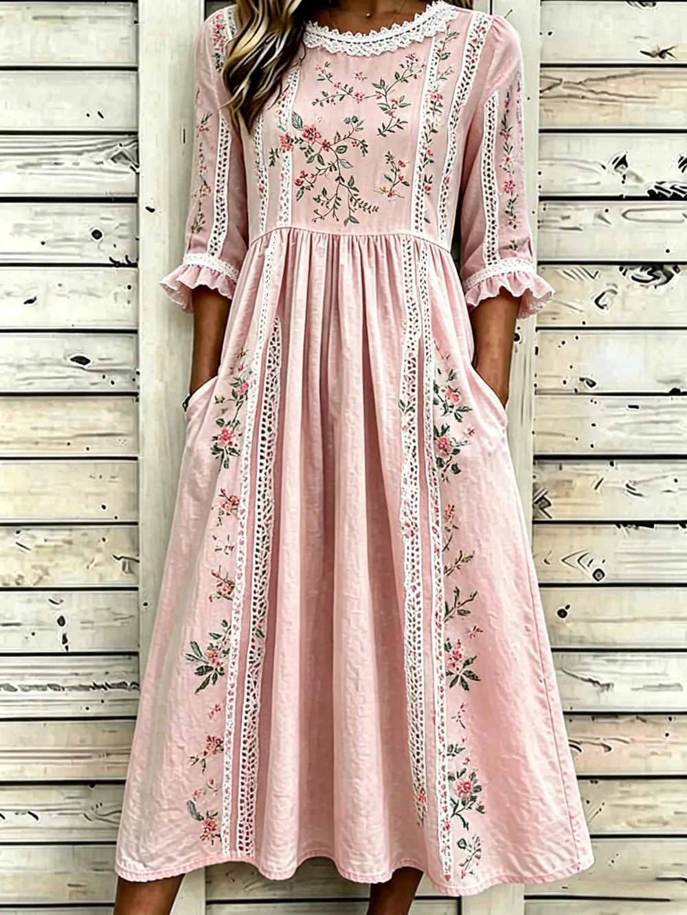 Women'S Floral Printed Casual Dress