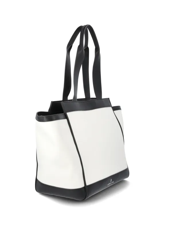 Large Capacity Contrasting Color Tote Bag