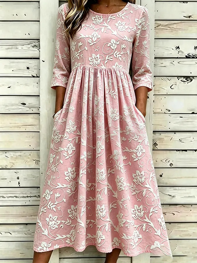 Women's printed casual dress