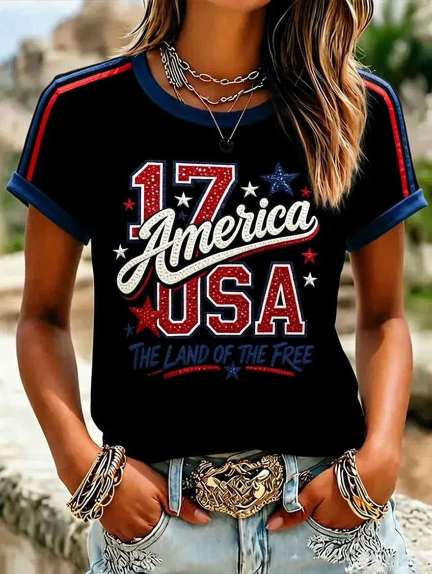 Women's 250th Anniversary Independence Day Art Print Shirt