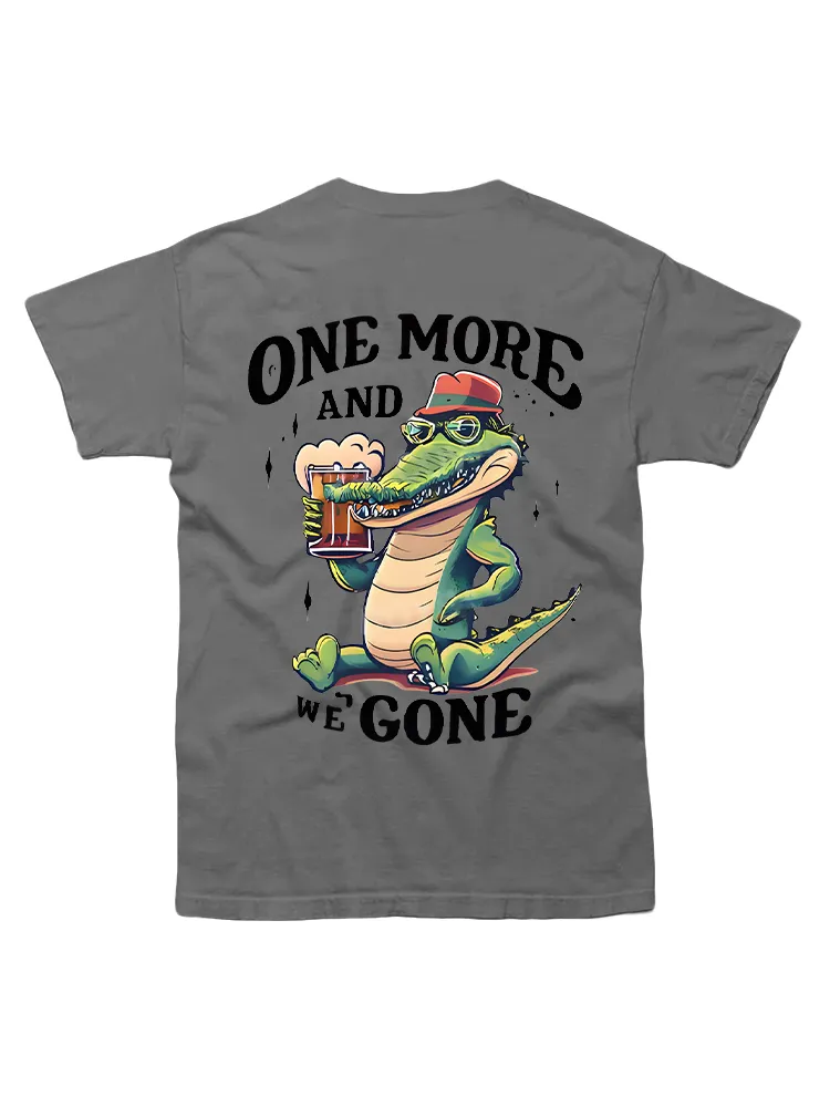 A Crocodile Drinking Beer T-shirts
