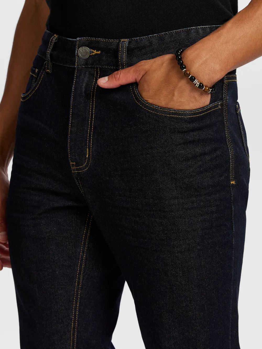 Dark Blue Casual Style Jean