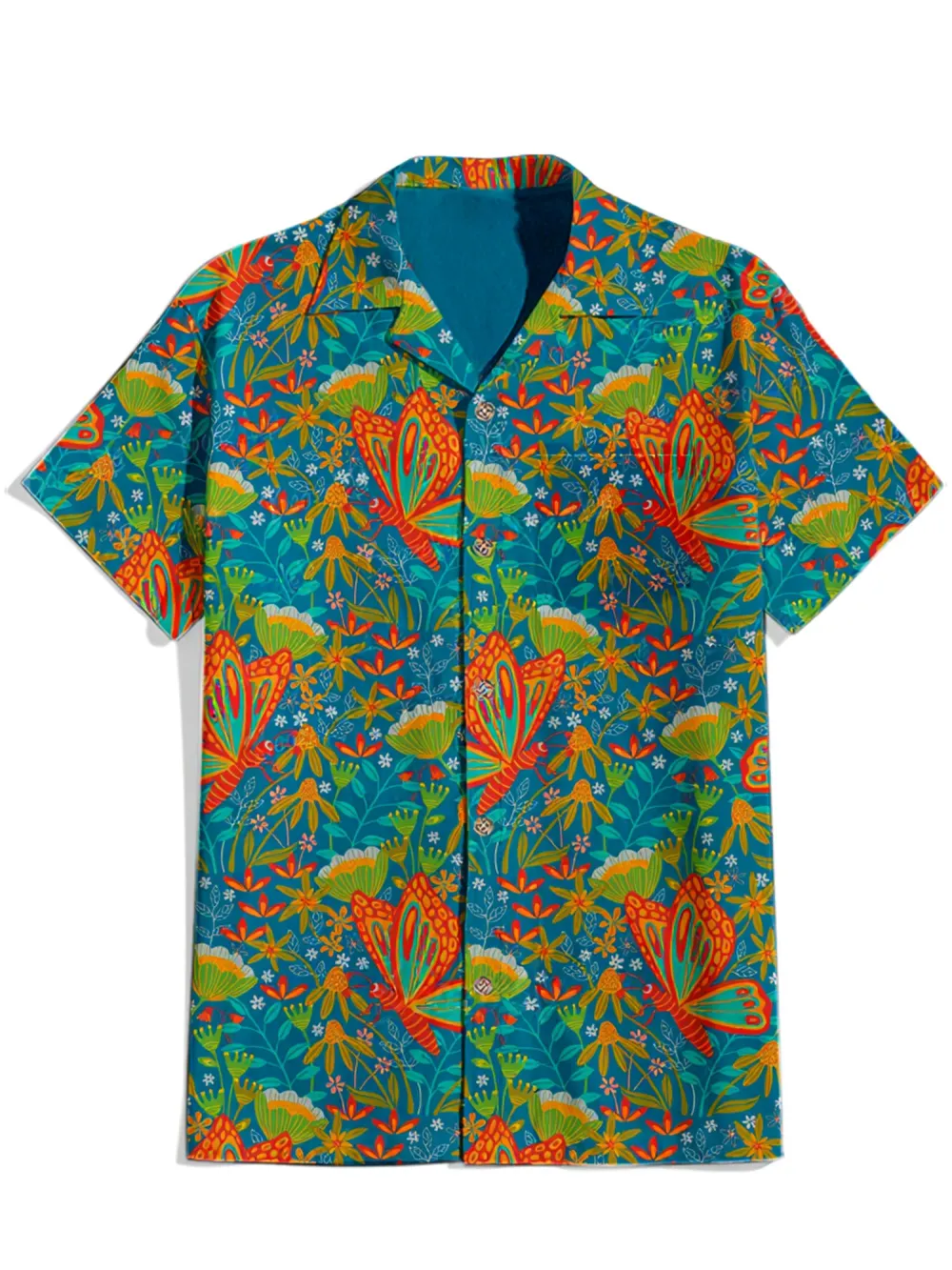 Tangled Garden Butterflies Brights - 100% Cotton Shirt