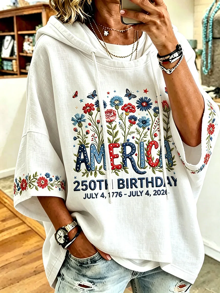 Women's 250th Anniversary Floral Hoodie