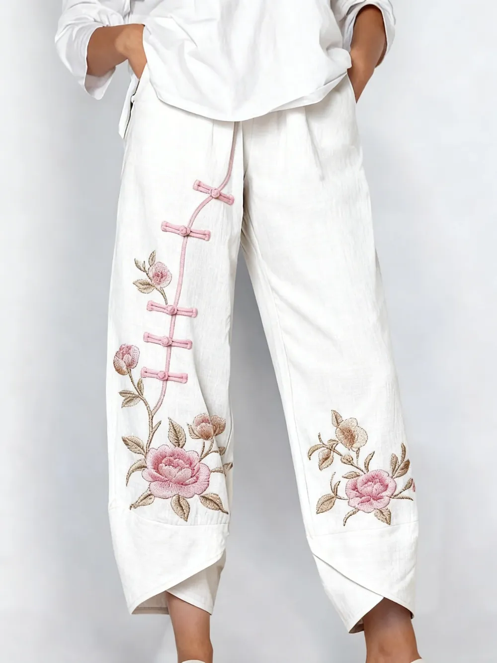 Women's Floral Print Casual Pants