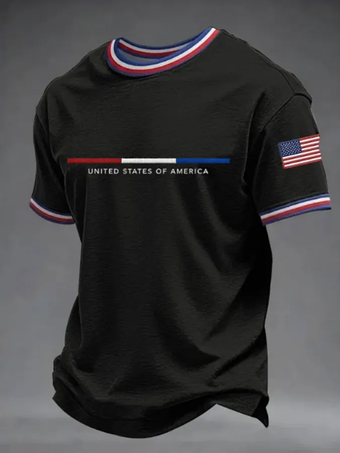Men'S American Independence Day Casual T-Shirt