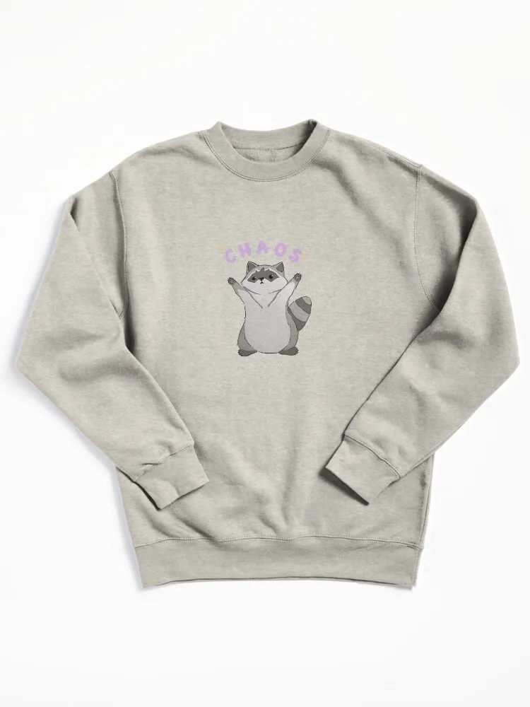 Raccoon Chaos Pullover Sweatshirt