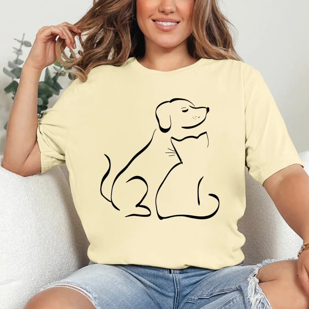 Dog And Cat Bestfriends T-Shirt