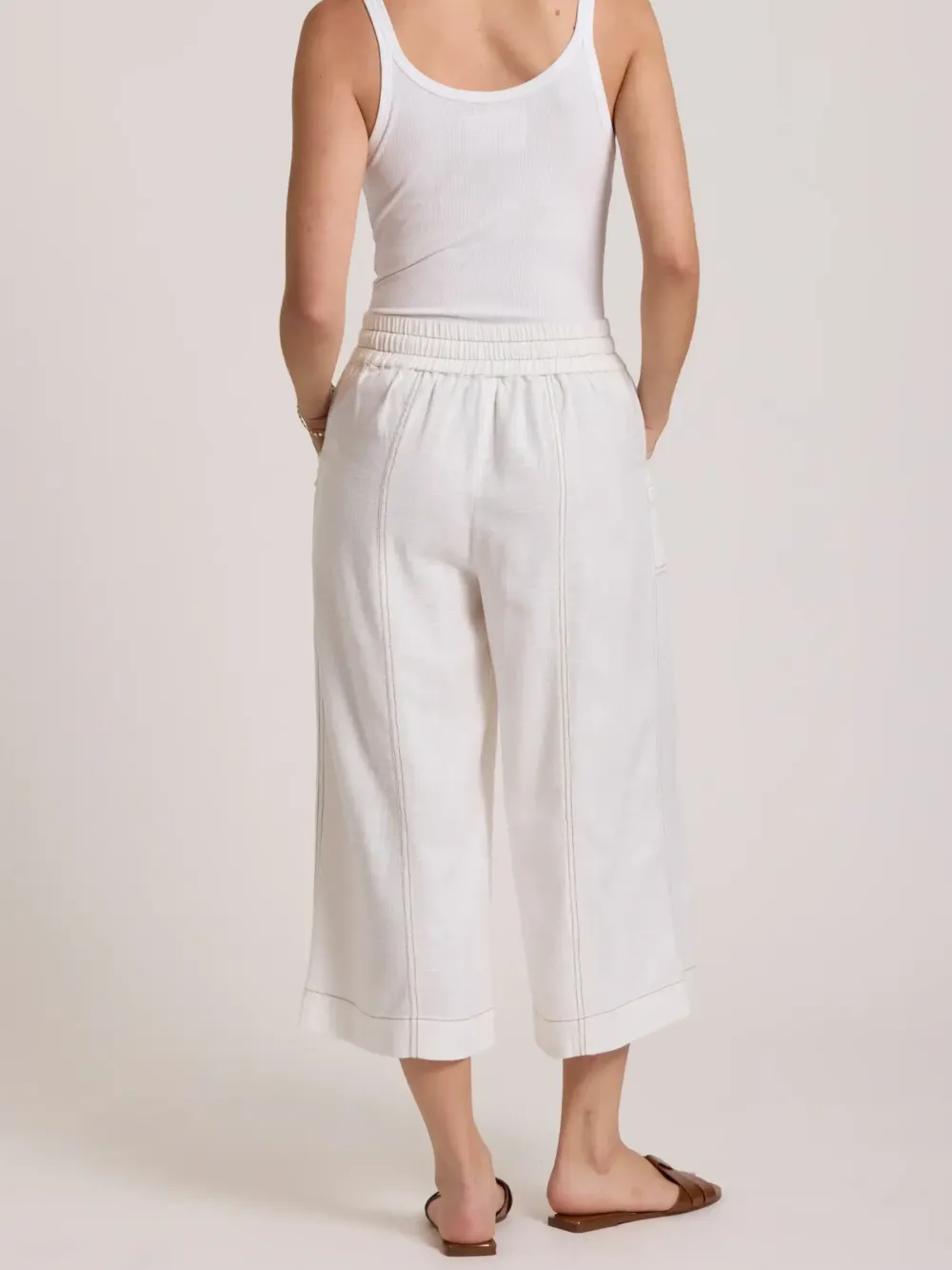Sunrise Linen Crop Pants