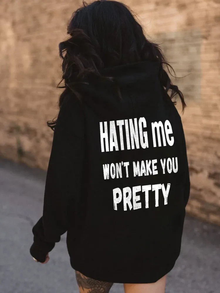 Street Style Letter Printed Hoodie