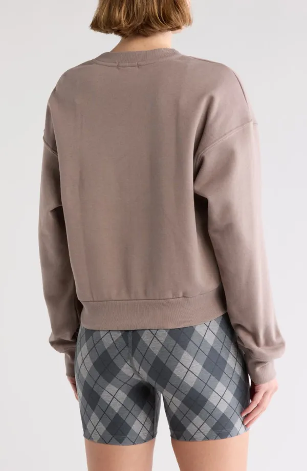 Casual Style Regular Crewneck Sweatshirt