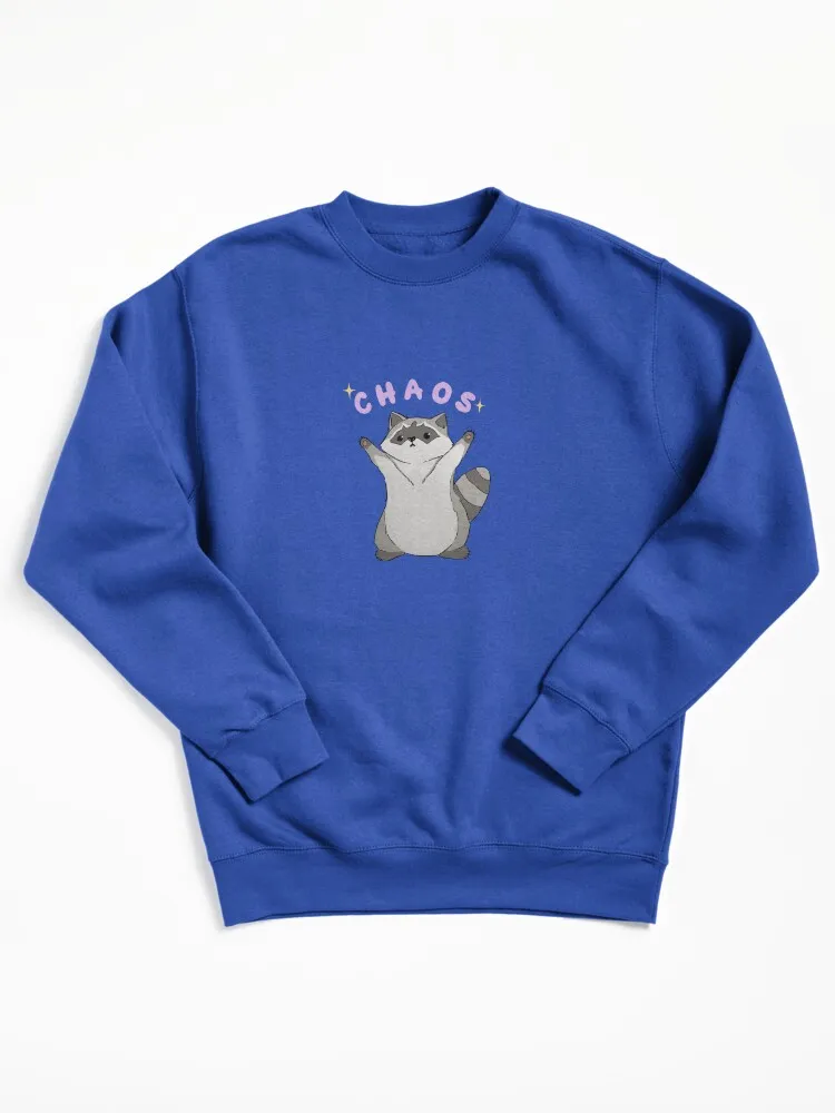 Raccoon Chaos Pullover Sweatshirt