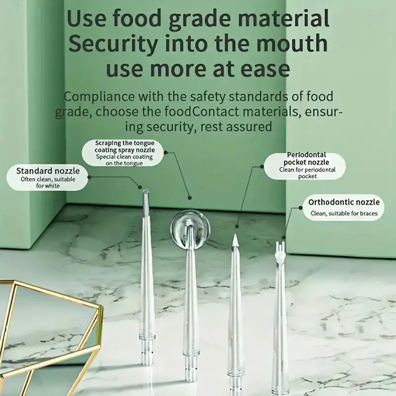 Electrically powered dental irrigator for thorough cleaning