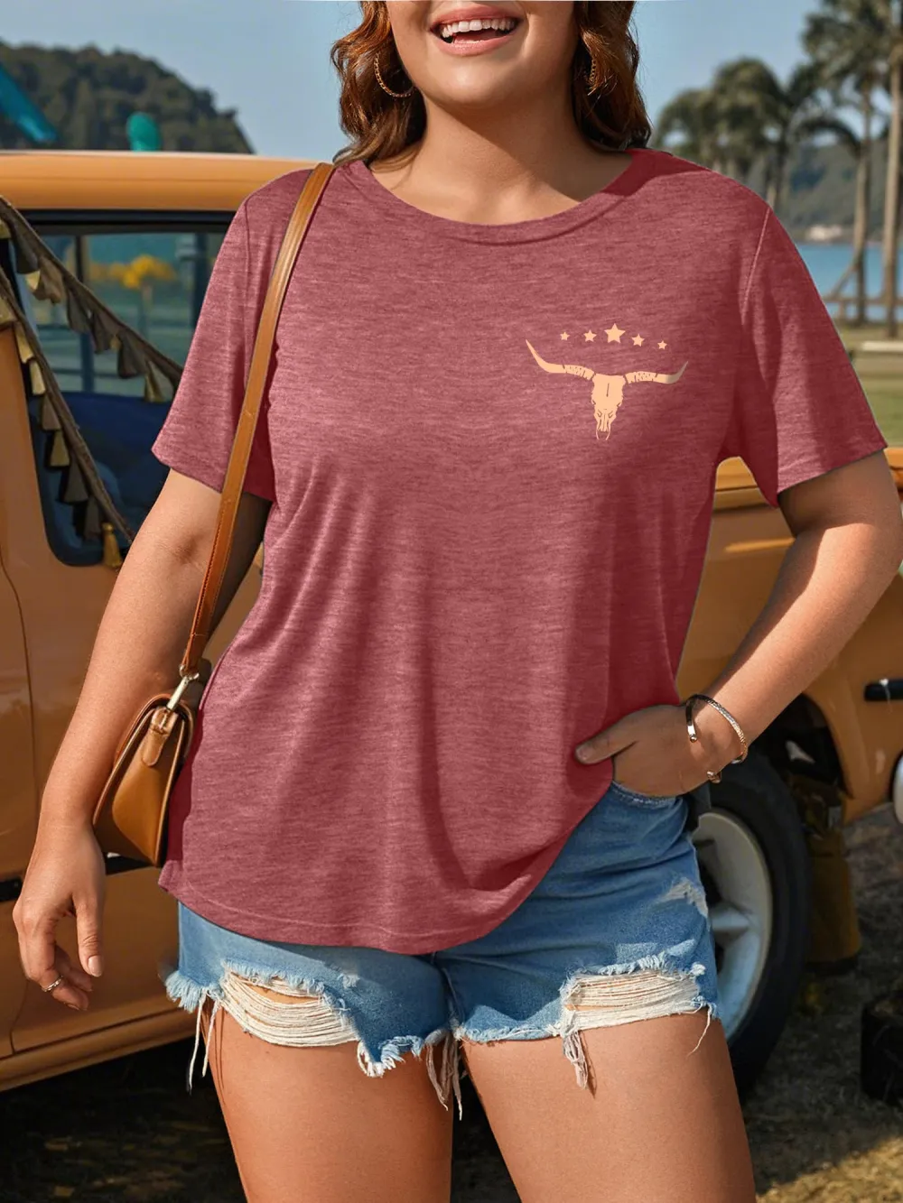 Bull Head Print T-shirt