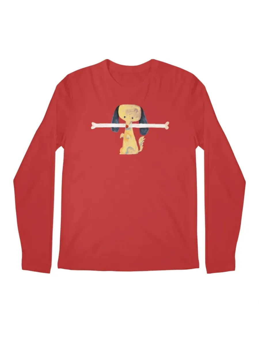 Watercolor Dog Bone Printed T-Shirt