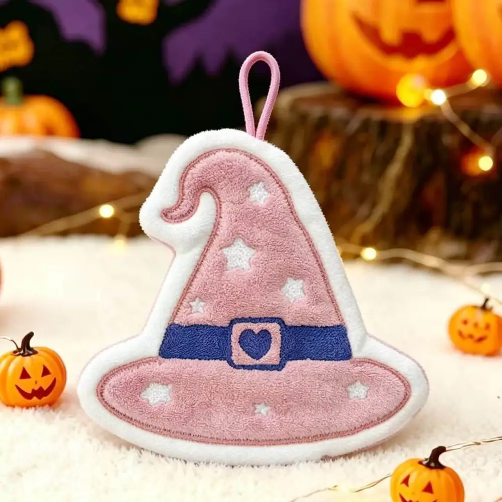 1Pcs Halloween Hanging Coral Fleece Hand Towel