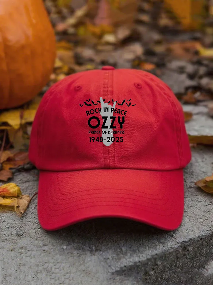 Retro Cotton Art Graphic Print Baseball Cap