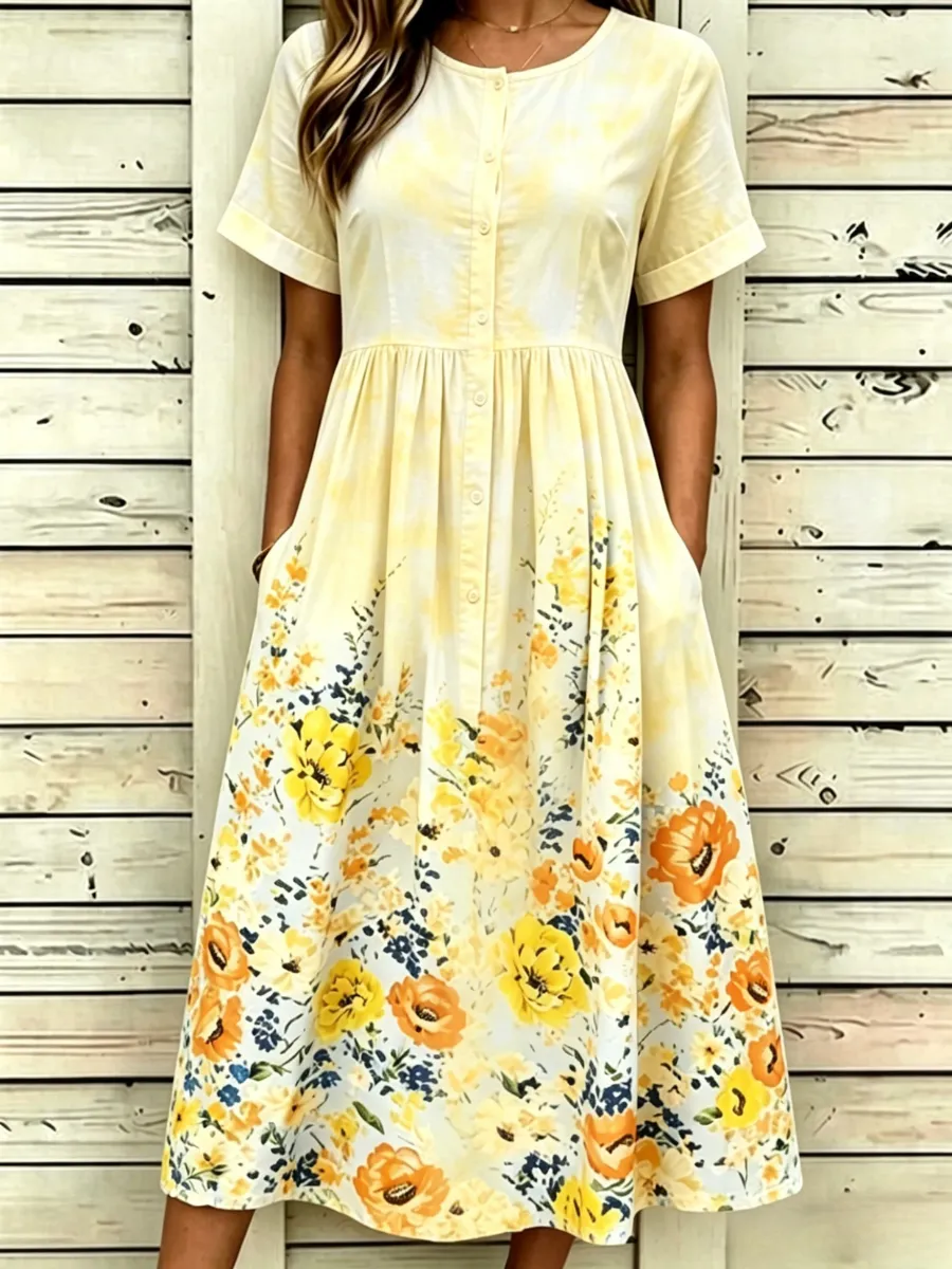 Women'S Printed Casual Dress