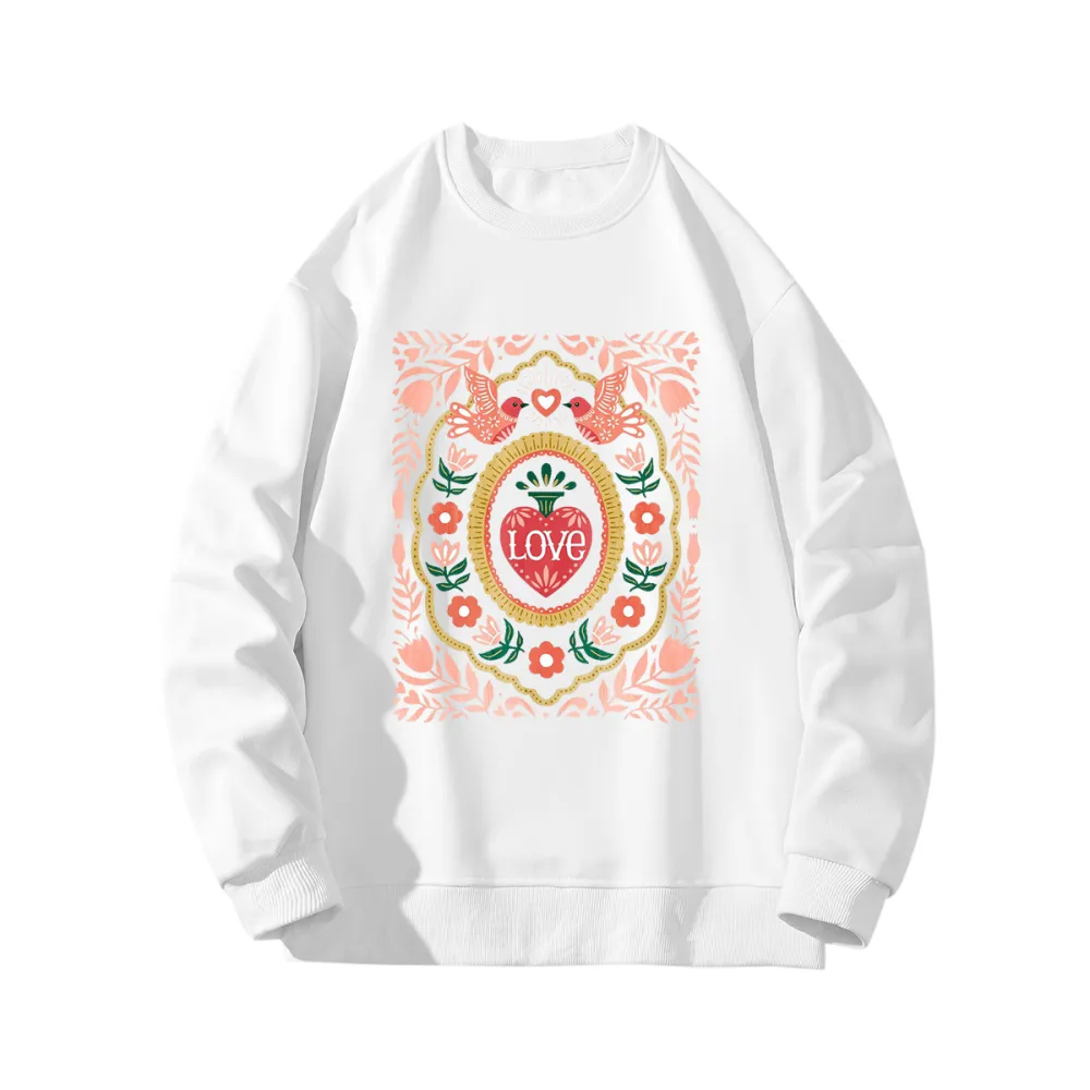 Love Bird Romantic Totem Graphic Sweatshirts