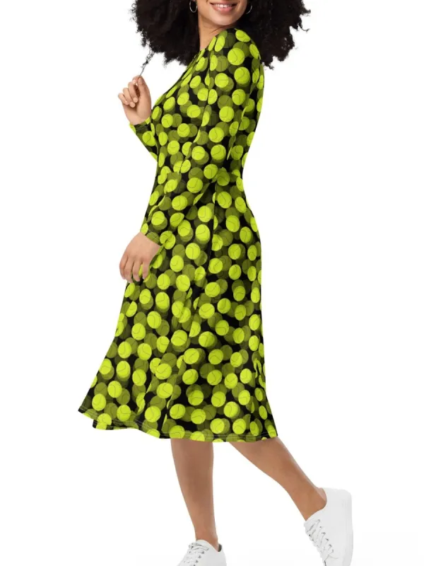 Sporty Tennis Midi Dress