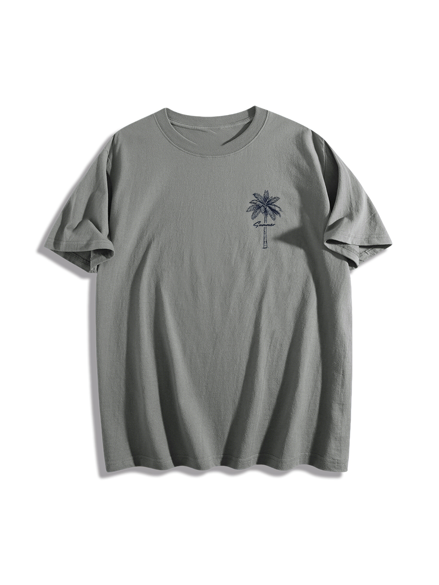Palm Tree Summer Vibe Graphic T-Shirt