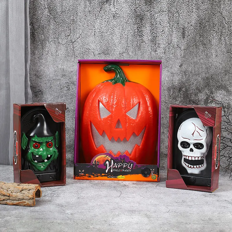 Halloween Pumpkin Skull Doorbell Decoration