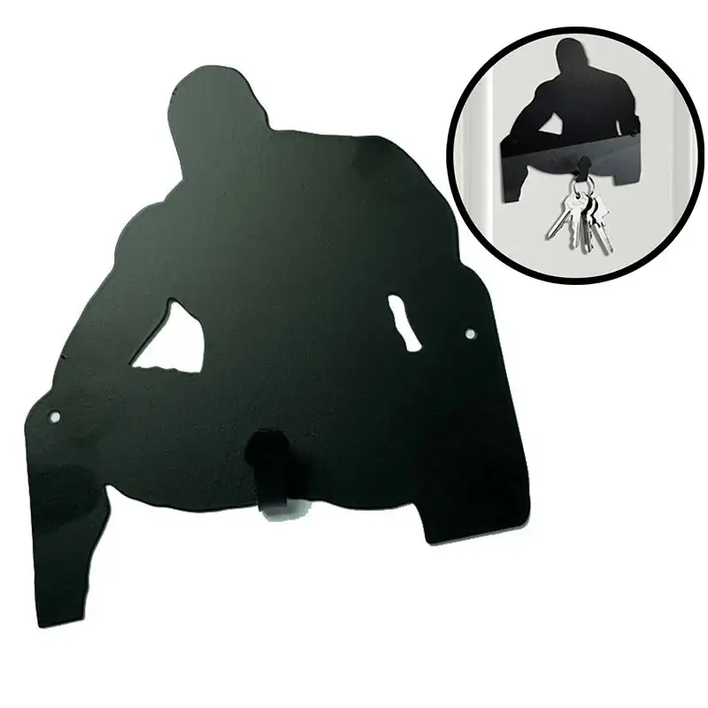 Funny Stainless Steel Key Hook for Wall | Bold & Reflective Key Holder Decor