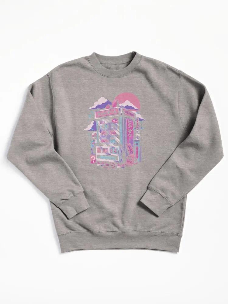 Retro Gaming Machine Pullover Sweatshirt