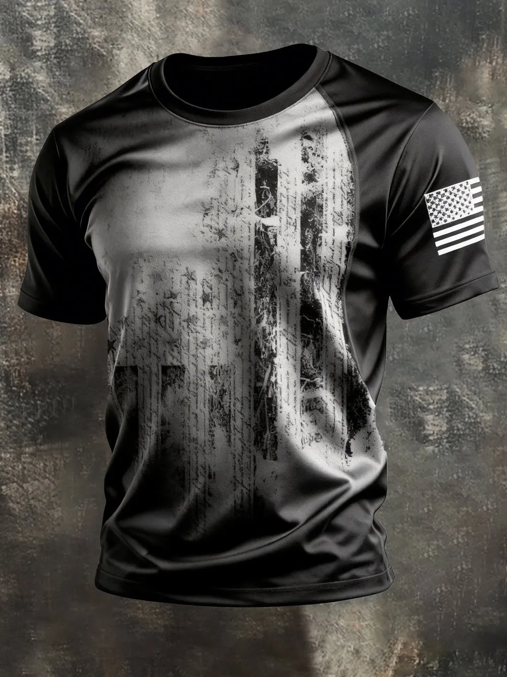 Men'S Vintage Patriot Camo Short Sleeve T-Shirt