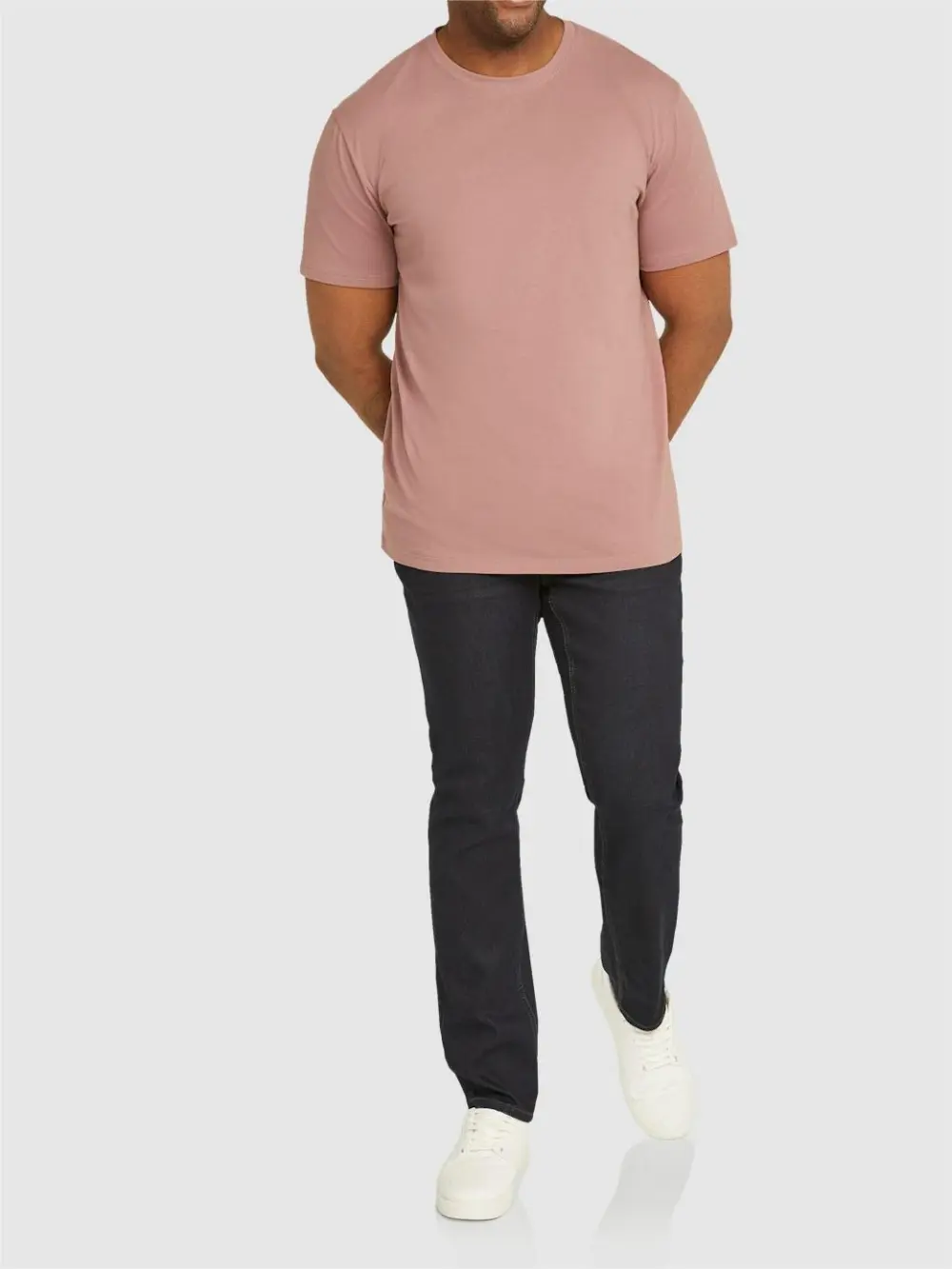 Wash Jersey Stretch Jeans in Black