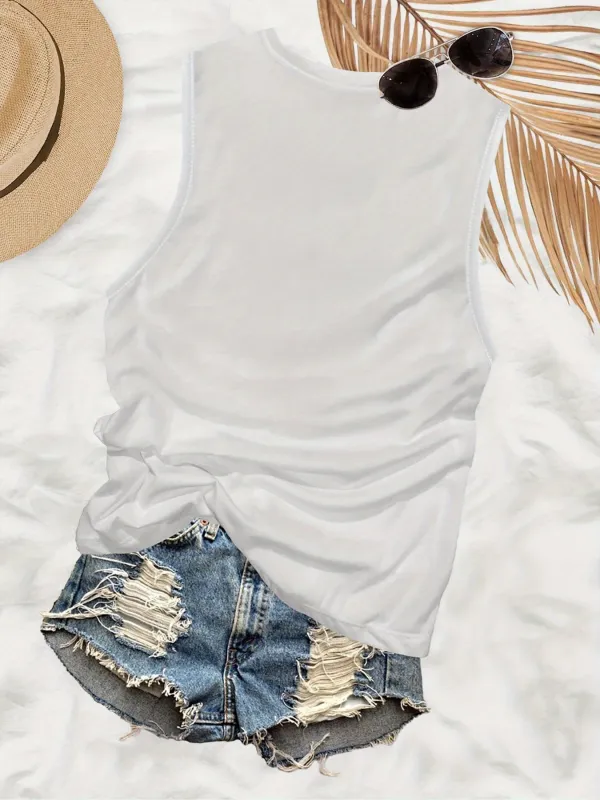 Vintage-Inspired Print Women's Tank Top