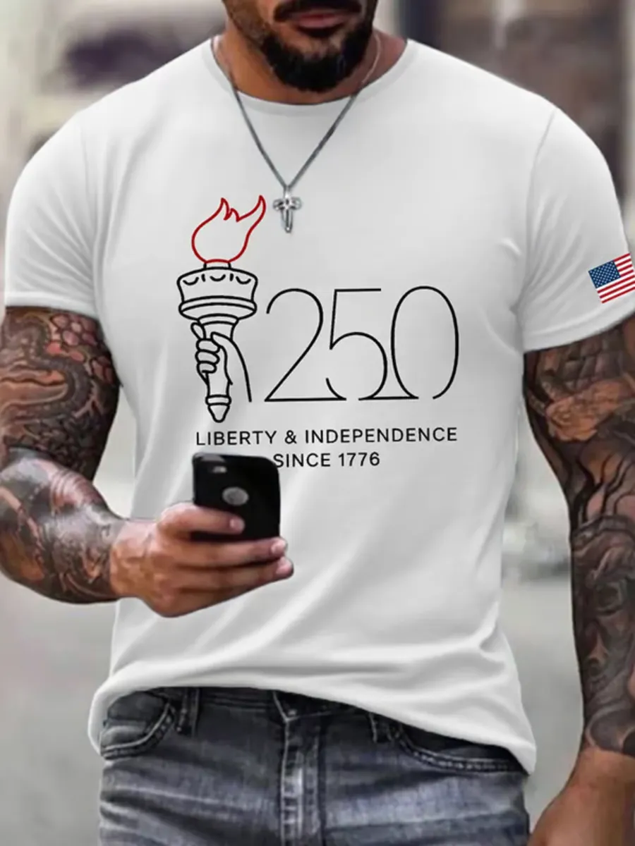 Men's 250th Anniversary Printed T-shirt