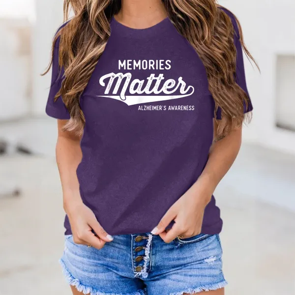 Round-Neck Short-Sleeved T-shirt