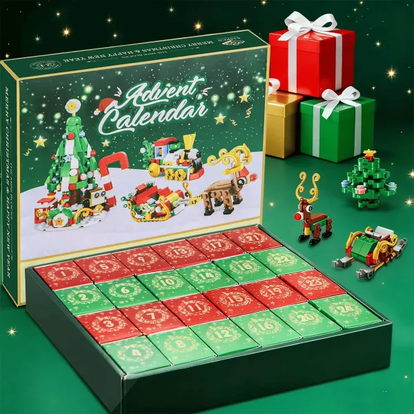 Christmas Advent Calendar Building Blocks | 24 Days Countdown Blind Box