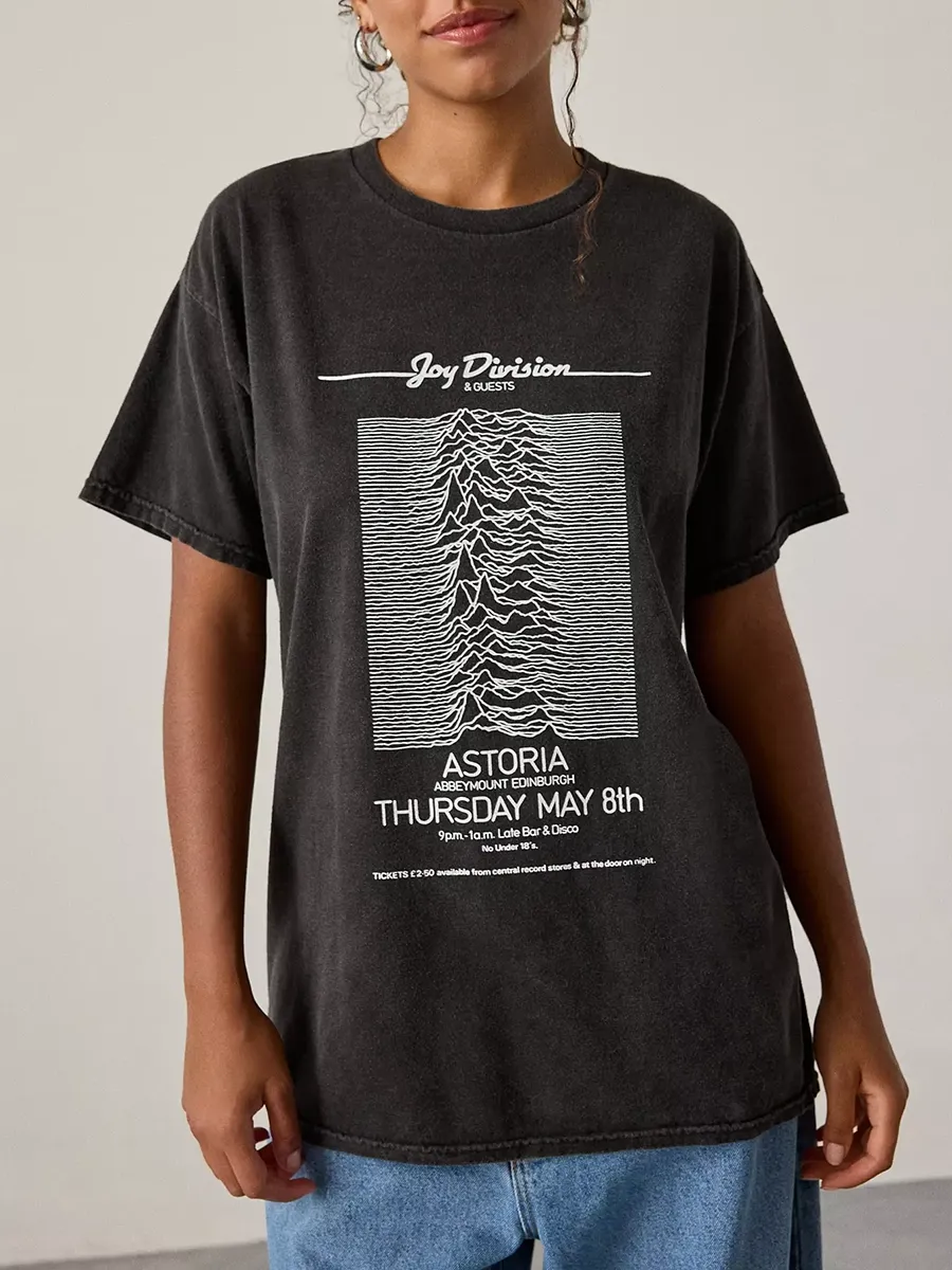 Women's Printed Pure Cotton Black T-Shirt