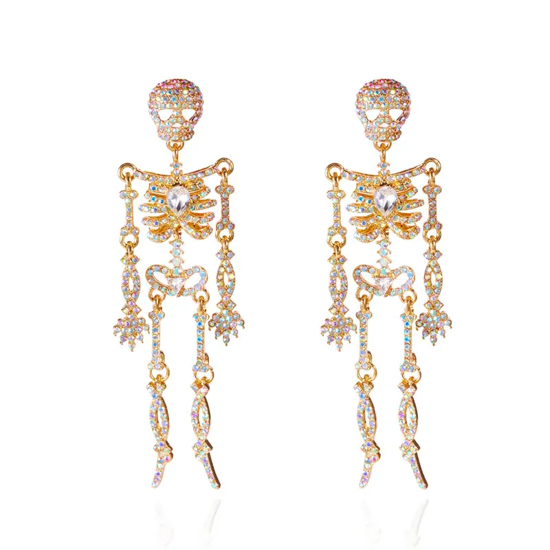 Gothic Gorgeous Rhinestone Skeleton