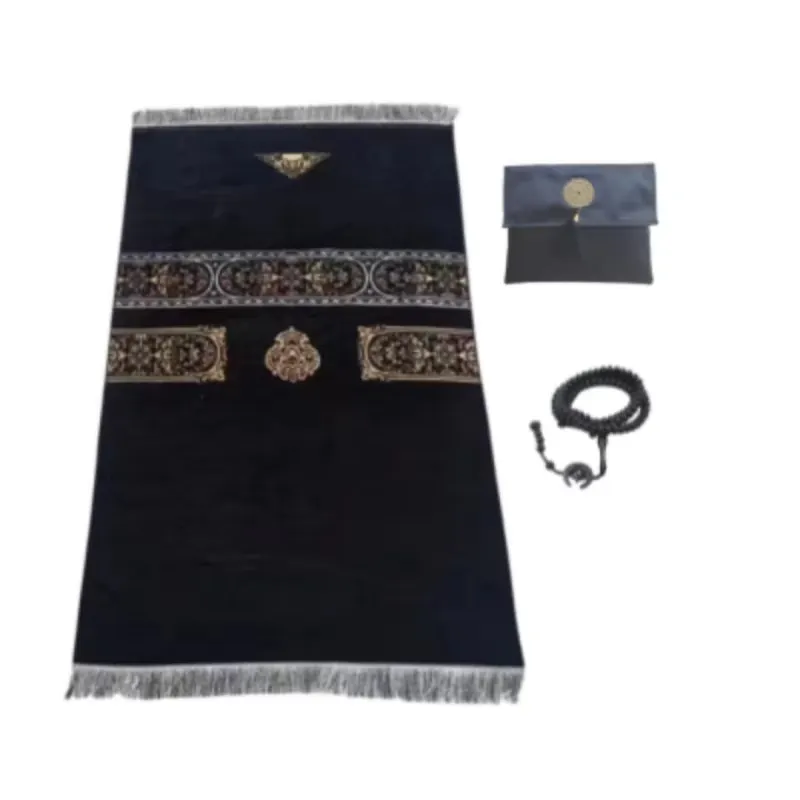 Muslim Prayer Carpet With Beads