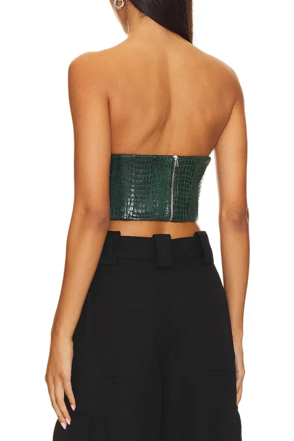 Tawny Faux Suede Top