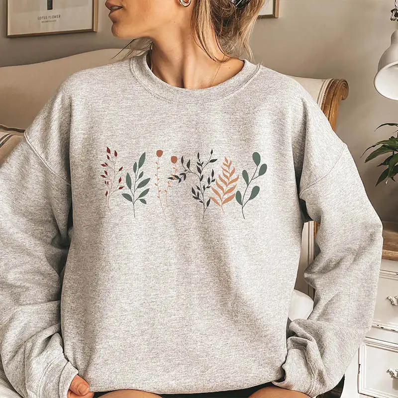 Pastel Wildflower Botanical Sweatshirt