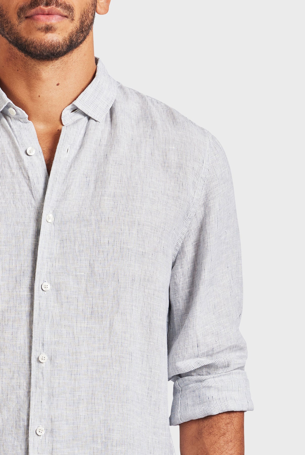Mick Linen Shirt-Black