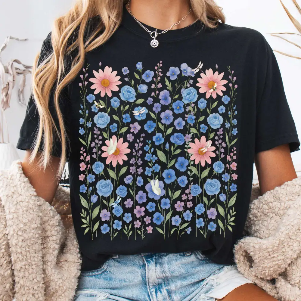 Cottagecore Wildflower T-shirt