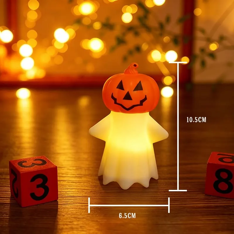 2Pcs Halloween Pumpkin Ghost Night Light Party Scene Decoration Ambient Light