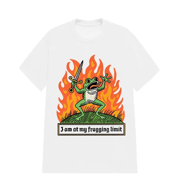 I'm At My Frogging Limit Printed Tee