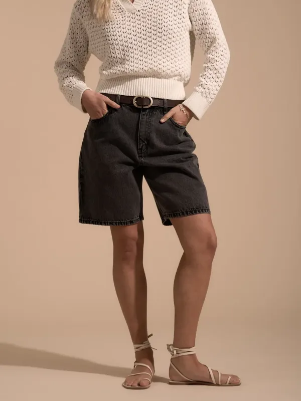  Knitted Henley Sweater