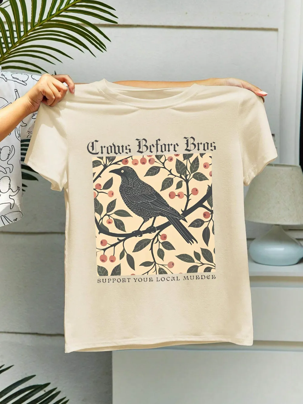 Women's Fashion Letter Print Short Sleeve T-shirt