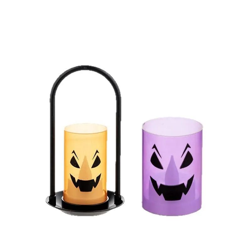 Halloween Pumpkin Candle Lamp Decorations For Party Scene Setup