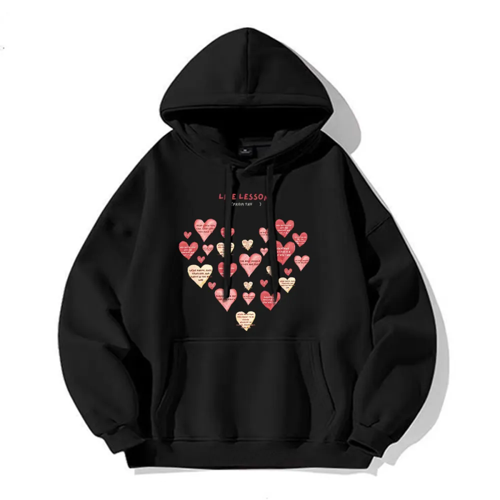 Heart And Love Printed Hoodies
