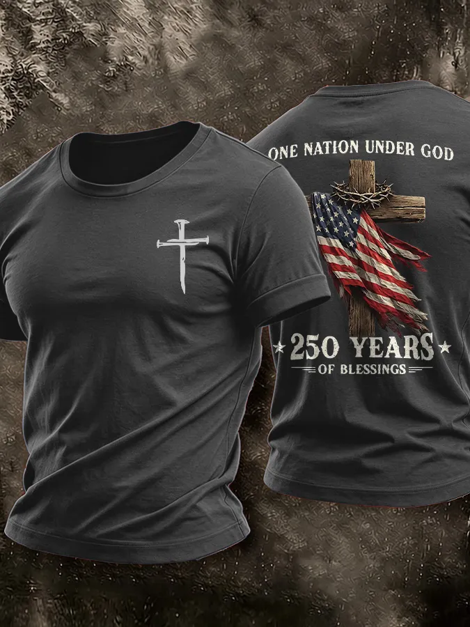Men'S America Flag Printed Casual T-Shirt