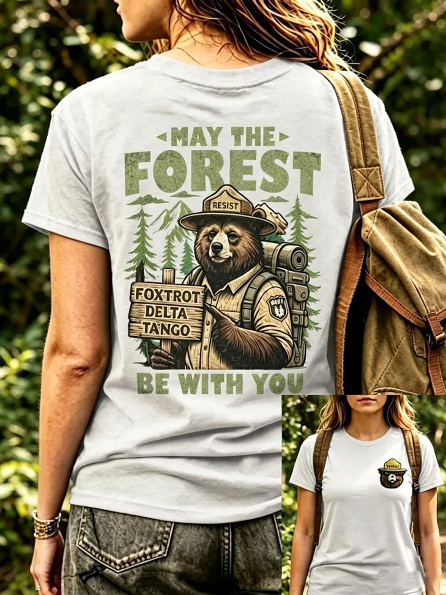 Women's Resist Bear Print T-Shirt